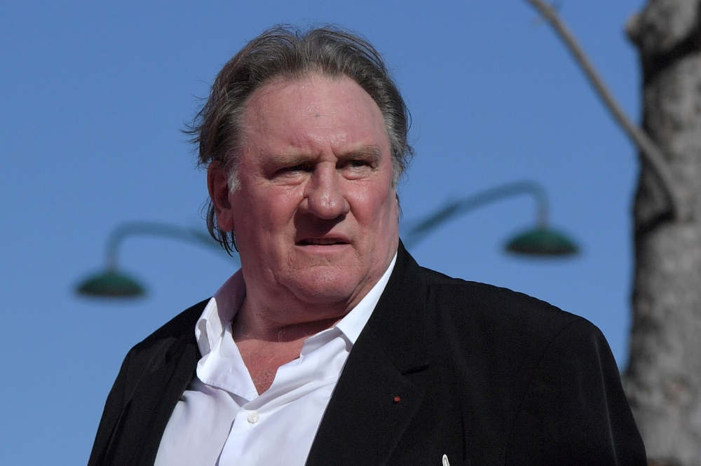 (FILES) In this file photo taken on September 5, 2017, French actor Gerard Depardieu arrives for the screening of the restored version of the movie 