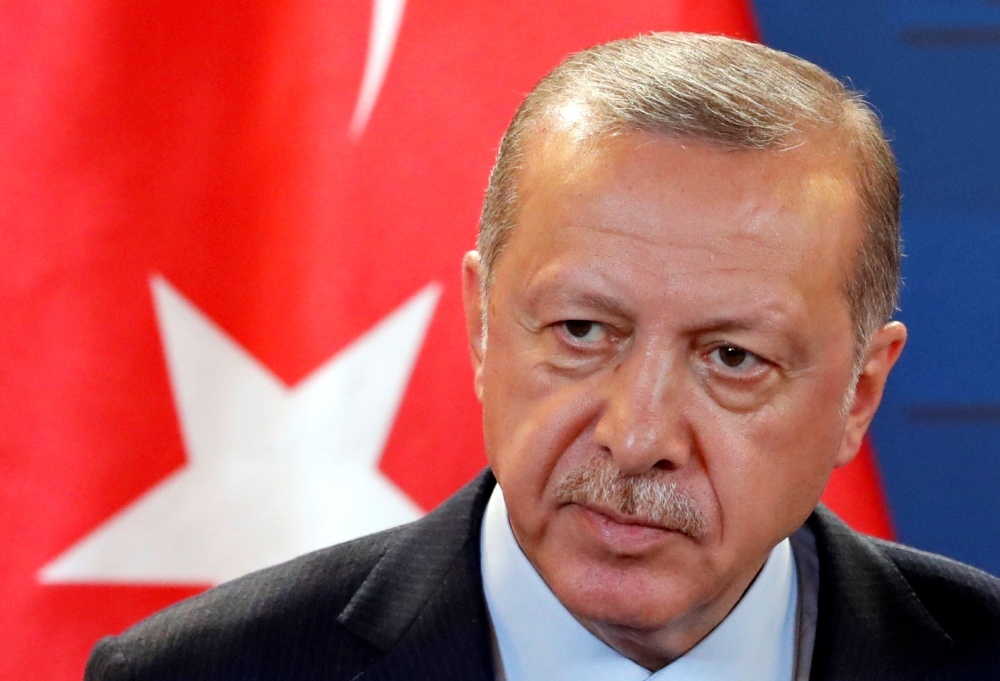 Turkish President Tayyip Erdogan in Budapest, Hungary, October 8, 2018. Reuters/Bernadett Szabo