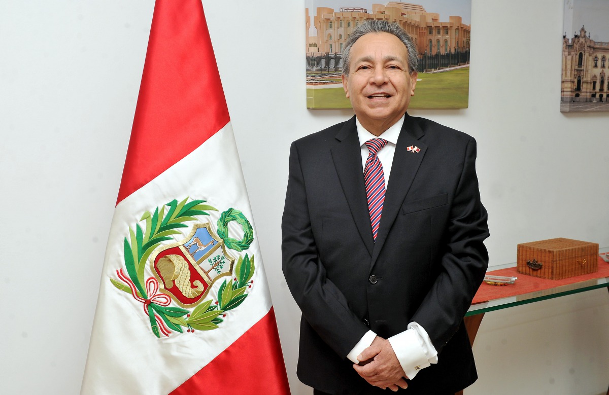 Ambassador of Peru to the State of Qatar, Jose Benzaquen, during an interview with The Peninsula. Pic: Abdul Basit/The Peninsula