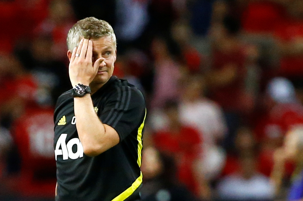 Manchester United manager Ole Gunnar Solskjaer (REUTERS/Feline Lim)