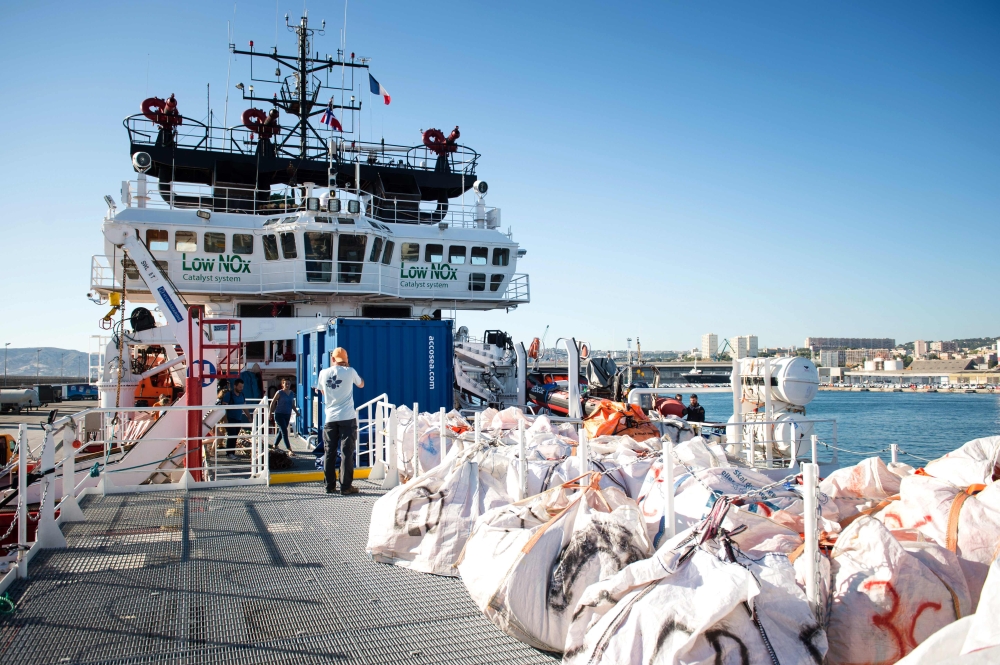 Italy's populist-dominated government has become particularly hardline against accepting undocumented migrants on its territory. / AFP / CLEMENT MAHOUDEAU