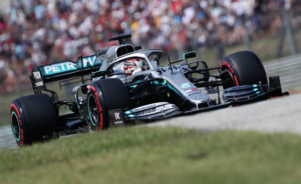 Mercedes' Lewis Hamilton during qualifying REUTERS/Lisi Niesner