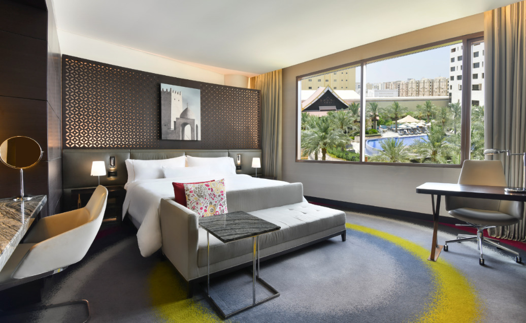 The Deluxe room of The Westin Doha Hotel and Spa.
