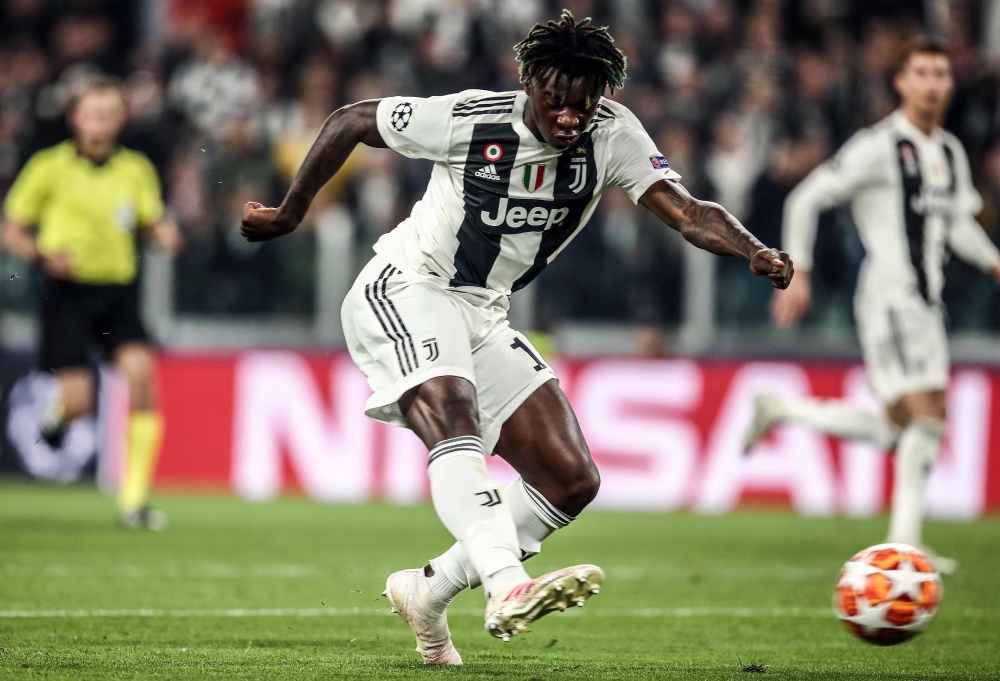 Italian striker Moise Kean. AFP / Isabella BONOTTO
