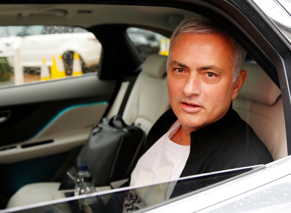 FILE PHOTO: Jose Mourinho is driven away from his accommodation after leaving his job as Manchester United's manager, in Manchester, Britain, December 18, 2018. (REUTERS/Phil Noble/File Photo)