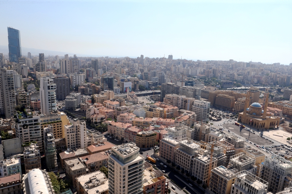 A general view of Beirut central district, Lebanon, August 22, 2019. Picture taken August 22, 2019. REUTERS/Mohamed Azakir
