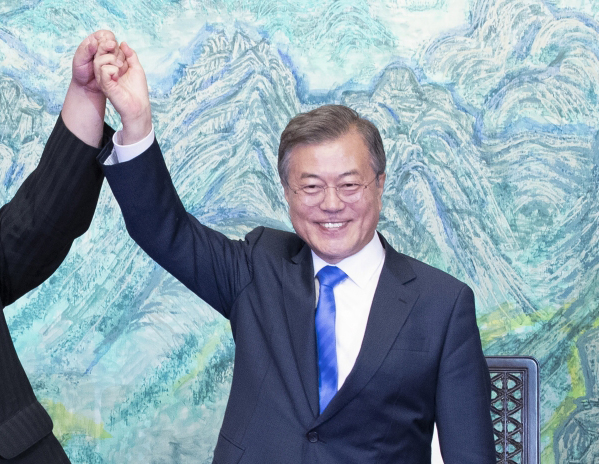 It was the first-ever stock market investment by Moon, a former human rights lawyer whose economic policies critics blame for slowing growth in the once-booming South.