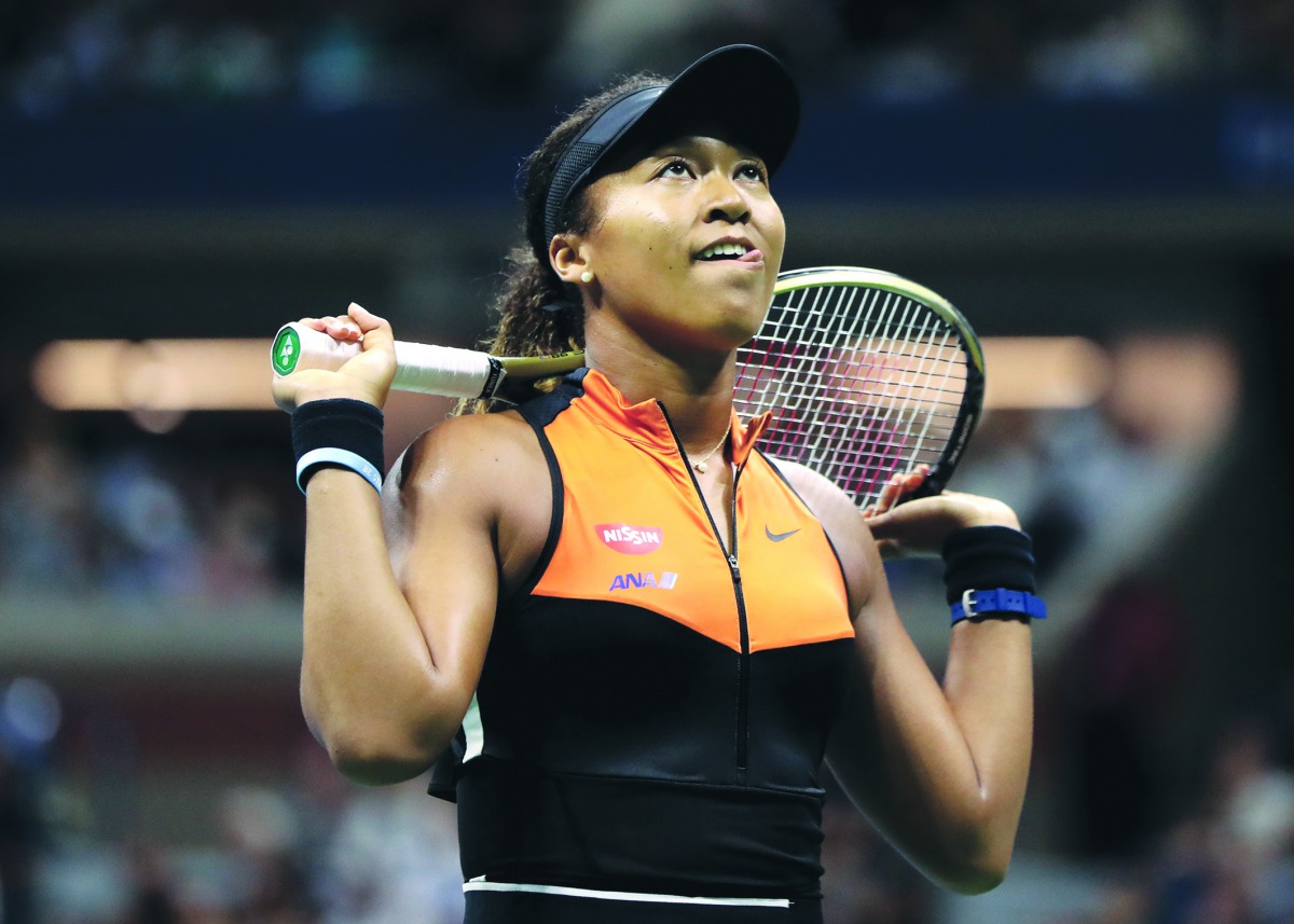 Naomi Osaka of Japan reacts during her Women's Singles third round match against Cori Gauff of the United States on day six of the 2019 US Open at the USTA Billie Jean King National Tennis Center on August 31, 2019 in Queens borough of New York City. Kath
