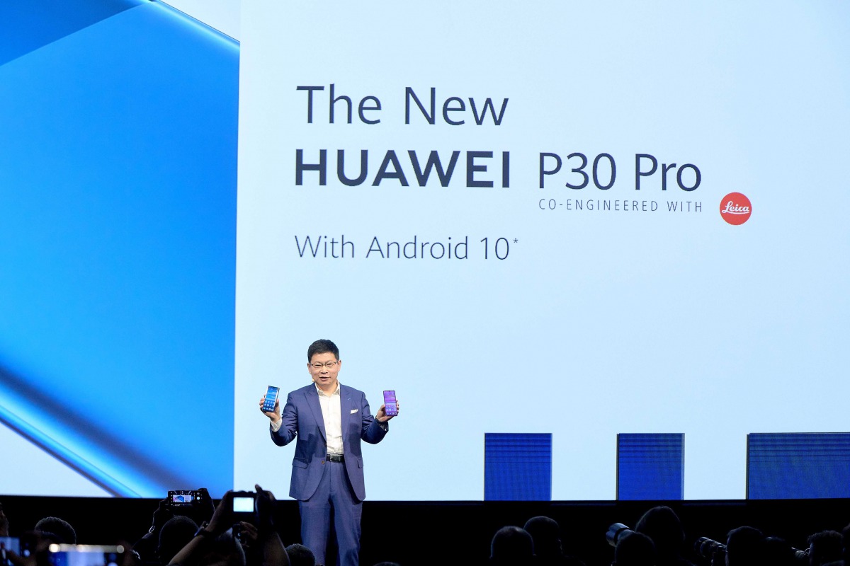 Richard Yu, CEO of Huawei Consumer Business Group, delivering keynote speech at the IFA.