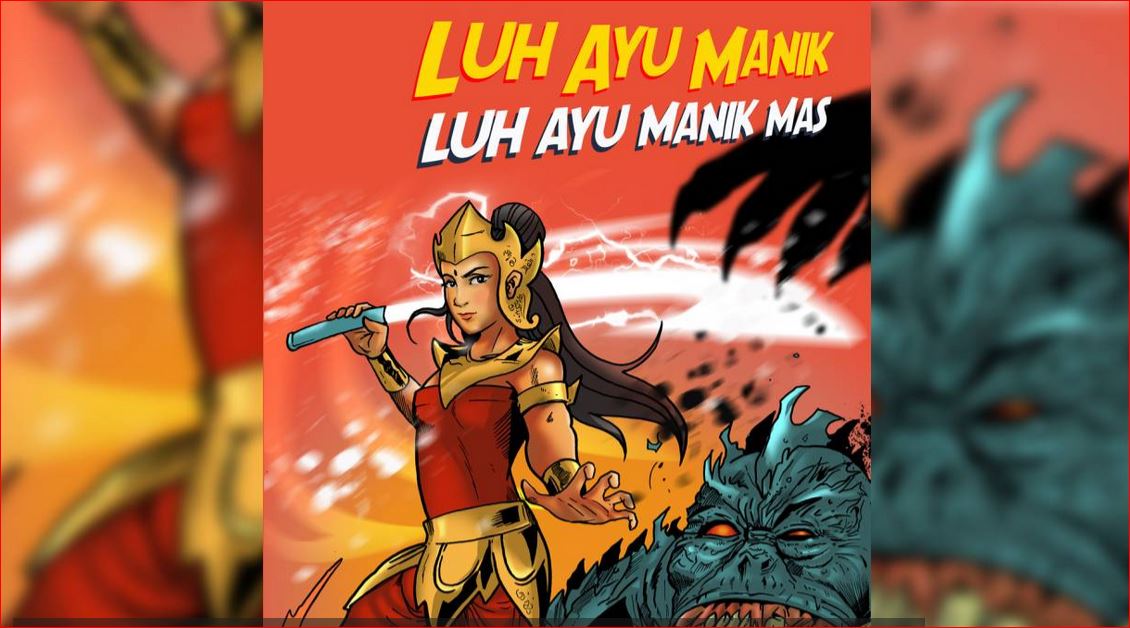 The cover of Indonesian language book Luh Ayu Manik Mas which features a superheroine who campaigns to save the environment. Photo courtesy: The Asia Foundation