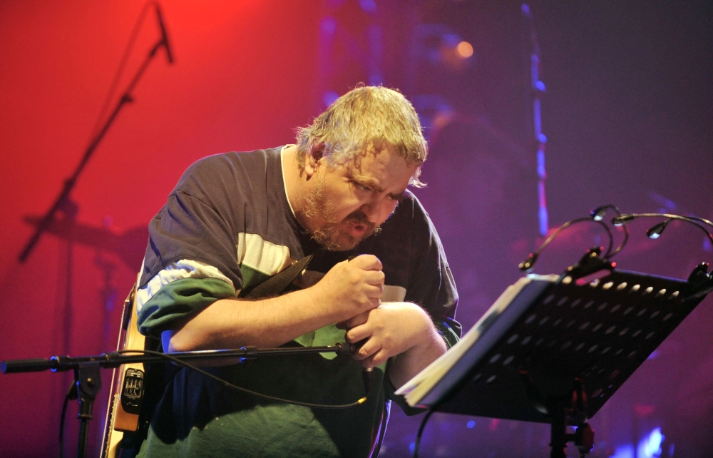 Daniel Johnston performs in Bourges, during the 34th edition of Le Printemps De Bourges rock pop festival on April 17, 2010. AFP / Alain Jocard
