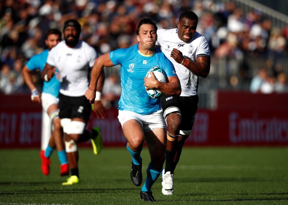 Uruguay's Nicolas Freitas in action REUTERS/Edgar Su
 