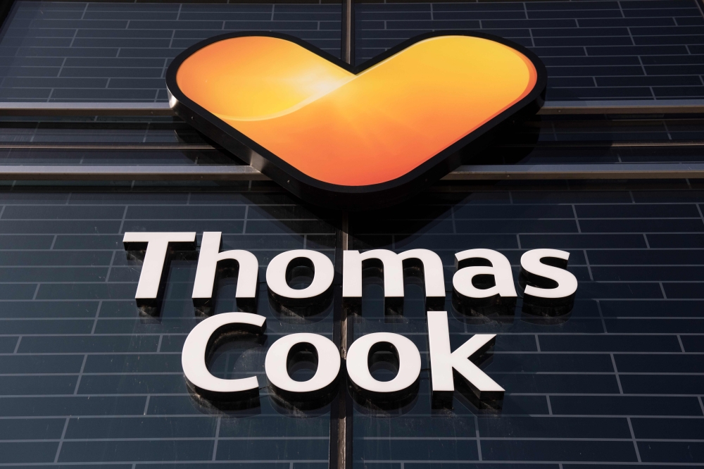 A closed-down branch of the global travel group Thomas Cook is pictured three days after the company filed for bankruptcy, in Peterborough, central England on September 26, 2019.  AFP / Oli Scarff