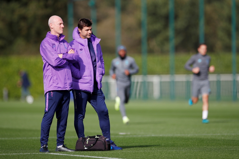 Tottenham Hotspur manager Mauricio Pochettino during training Action Images via Reuters/Paul Childs