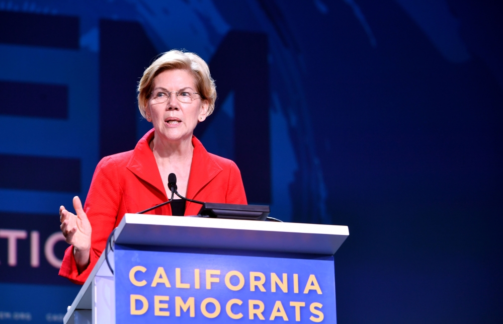 Warren has taken different stances than Harris and Sanders. She said Wednesday that Trump shouldn’t be banned from tweeting. And she says she’s a capitalist who wants to work within the system to reform it _ not tear it down.