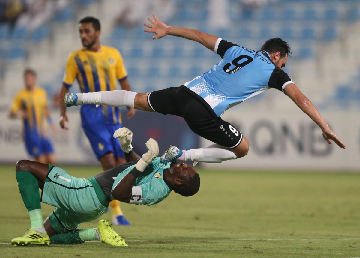Action from the QNB Stars League match between  Al Wakra and Al Gharafa at Al Wakrah Stadium.