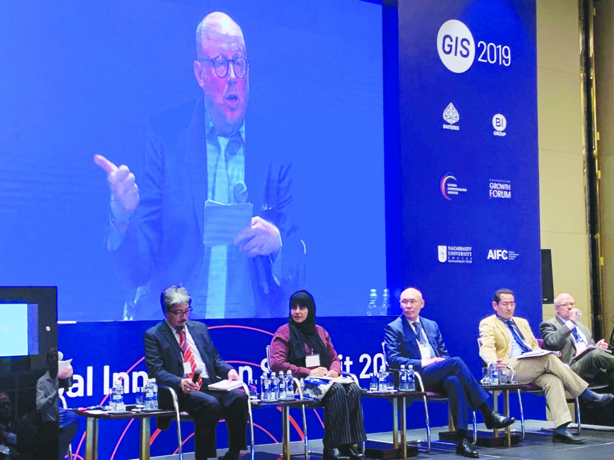 Professor Mariam Al Maadeed attending at the Global Innovation Summit 2019.