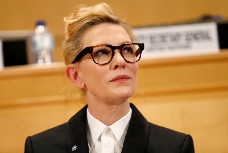 UNHCR goodwill ambassador and actress Cate Blanchett attends a High-Level Segment on Statelessness during the UNHCR Executive Committee meeting at the United Nations in Geneva, Switzerland, October 7, 2019. Reuters/Denis Balibouse


