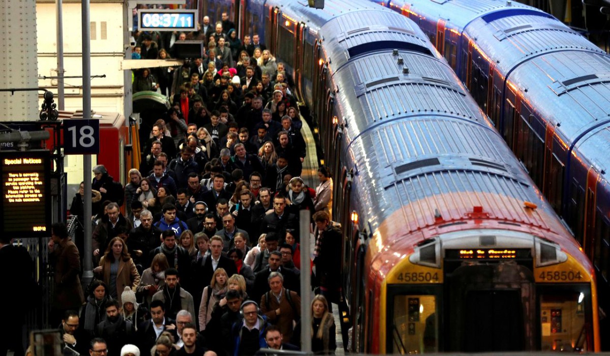 London rail services. Reuters/Peter Nicholls