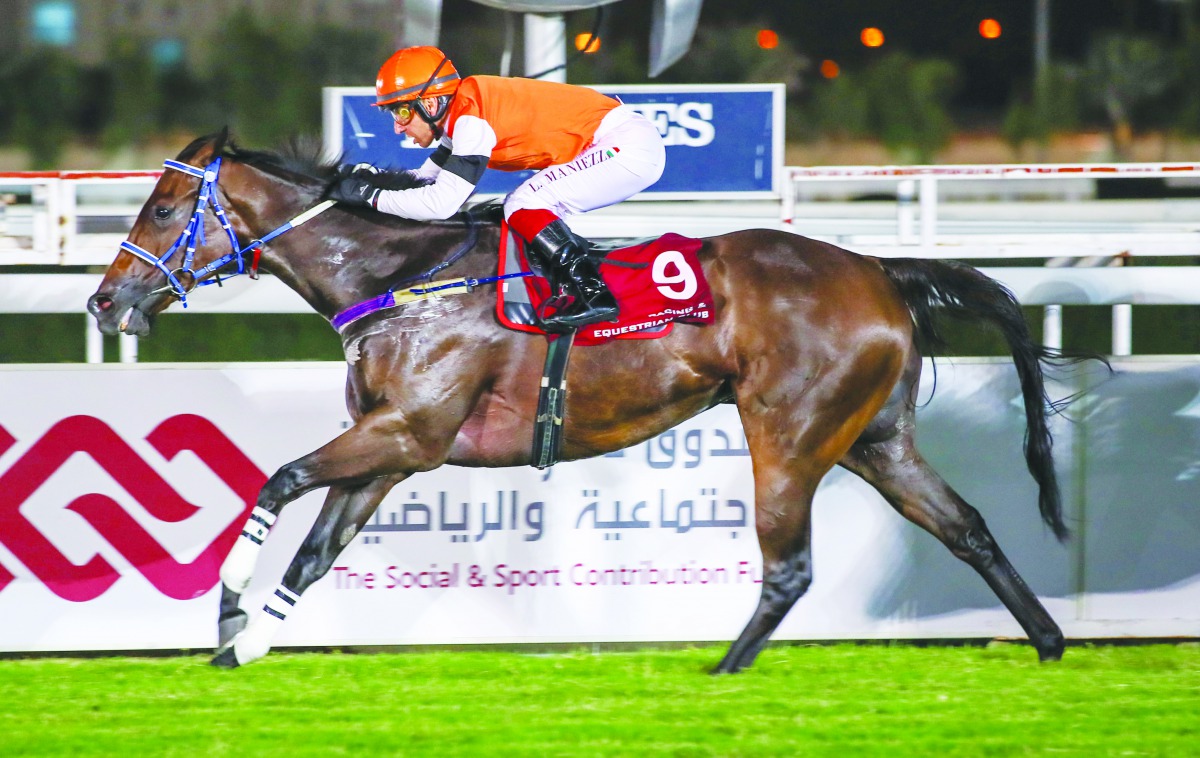 Wayside Flower on way to victory.     