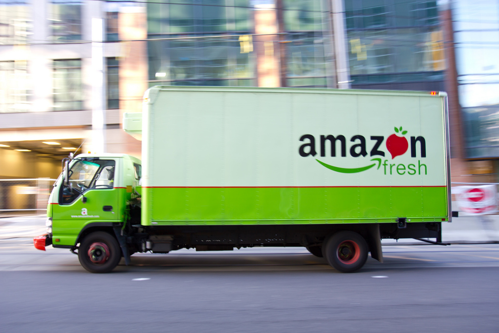 Amazon has been pushing to deliver packages more quickly, promising a wide selection of items to arrive within a day of being ordered by members of its Prime subscription service.