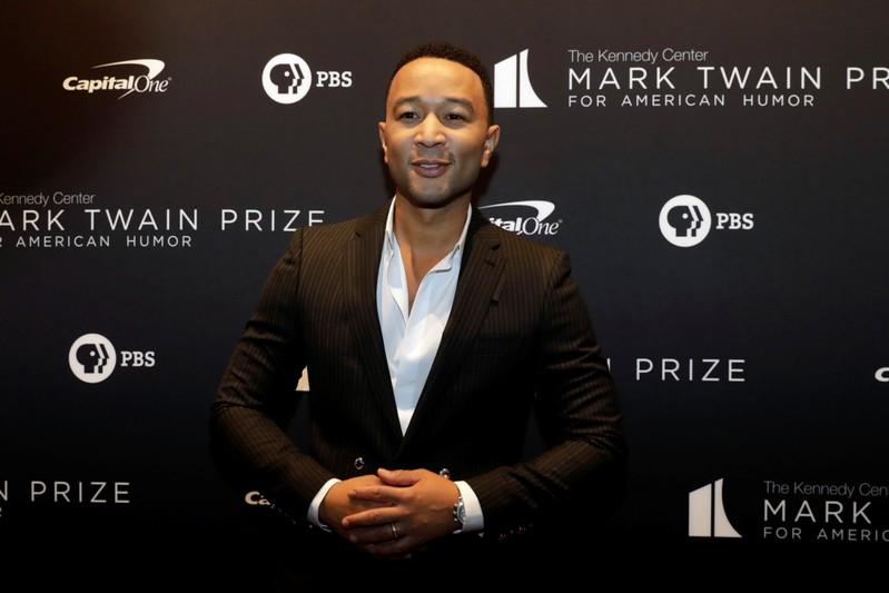 John Legend arrives ahead of comedian Dave Chappelle receiving the Mark Twain Prize for American Humor at the Kennedy Center in Washington, October 27, 2019. Reuters/Yuri Gripas