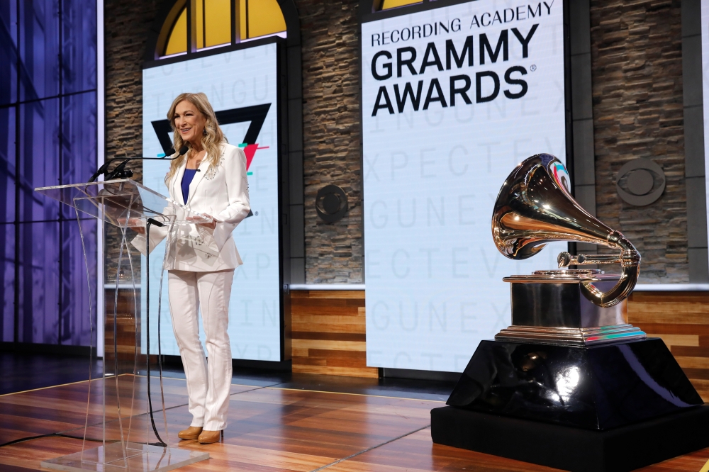 The Recording Academy CEO Deborah Dugan announces nominations for the 2020 Grammy Awards at a news conference in Manhattan, New York, U.S. November 20, 2019. REUTERS/Mike Segar