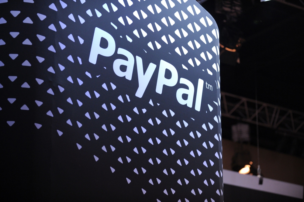 In this file photo taken on December 10, 2013 the logo of online payment company PayPal is pictured during LeWeb 2013 event in Saint-Denis near Paris. AFP / Eric Piermont.jp