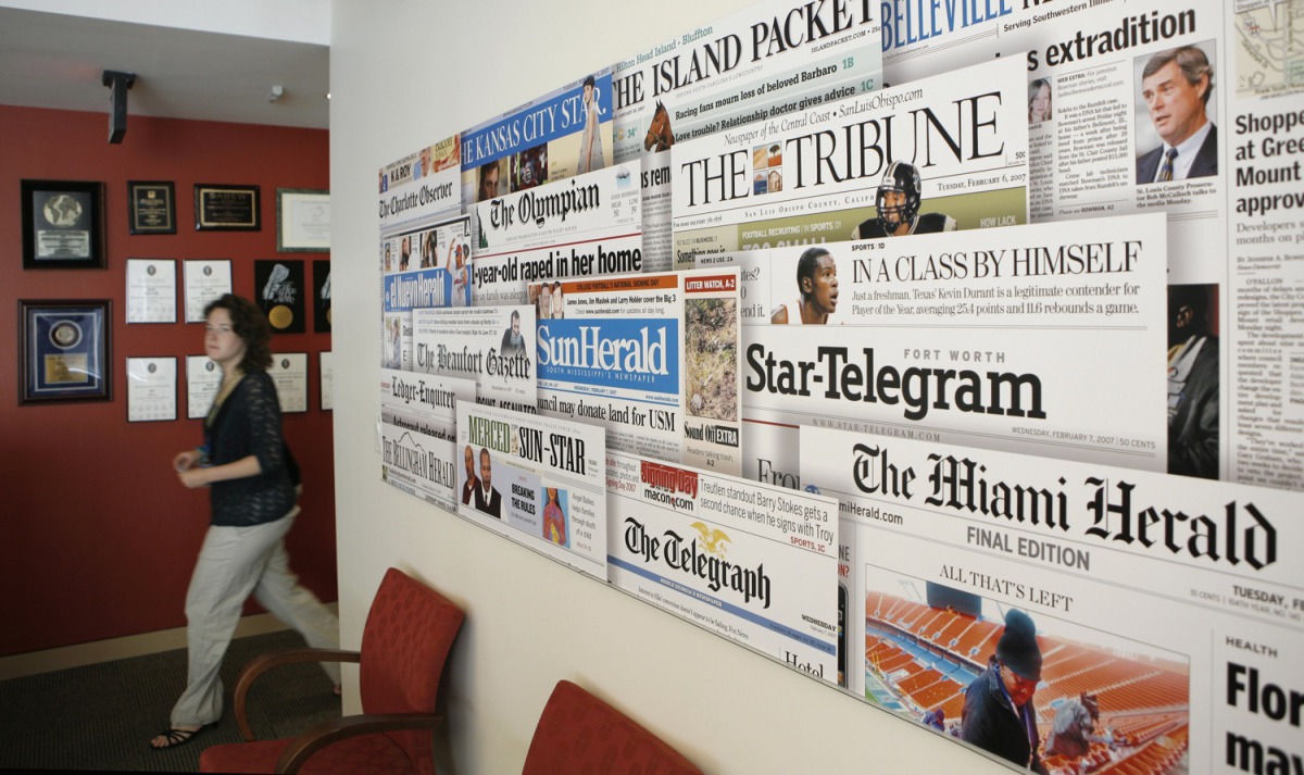 A 2008 photograph of McClatchy Company's DC office (Reuters) 