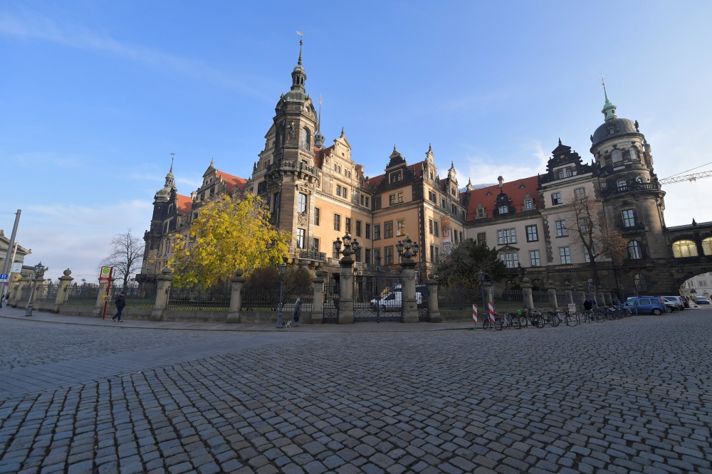 A general view of Green Vault city palace, unique historic museum that contains the largest collection of treasures in Europe after a robbery in Dresden, Germany, November 25, 2019. REUTERS/Matthias Rietschel