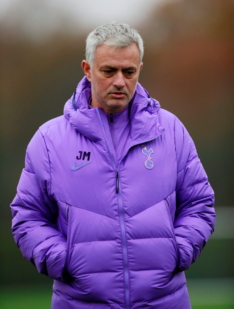 Tottenham Hotspur manager Jose Mourinho during training (Action Images via Reuters/Andrew Couldridge) 
