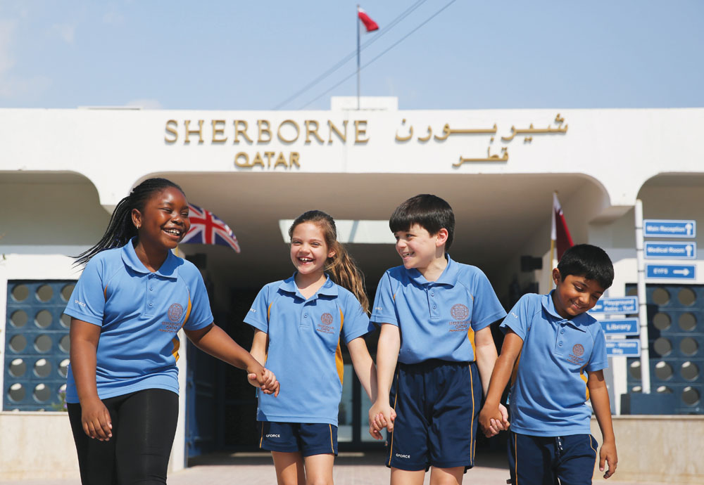 Sherborne Qatar students.