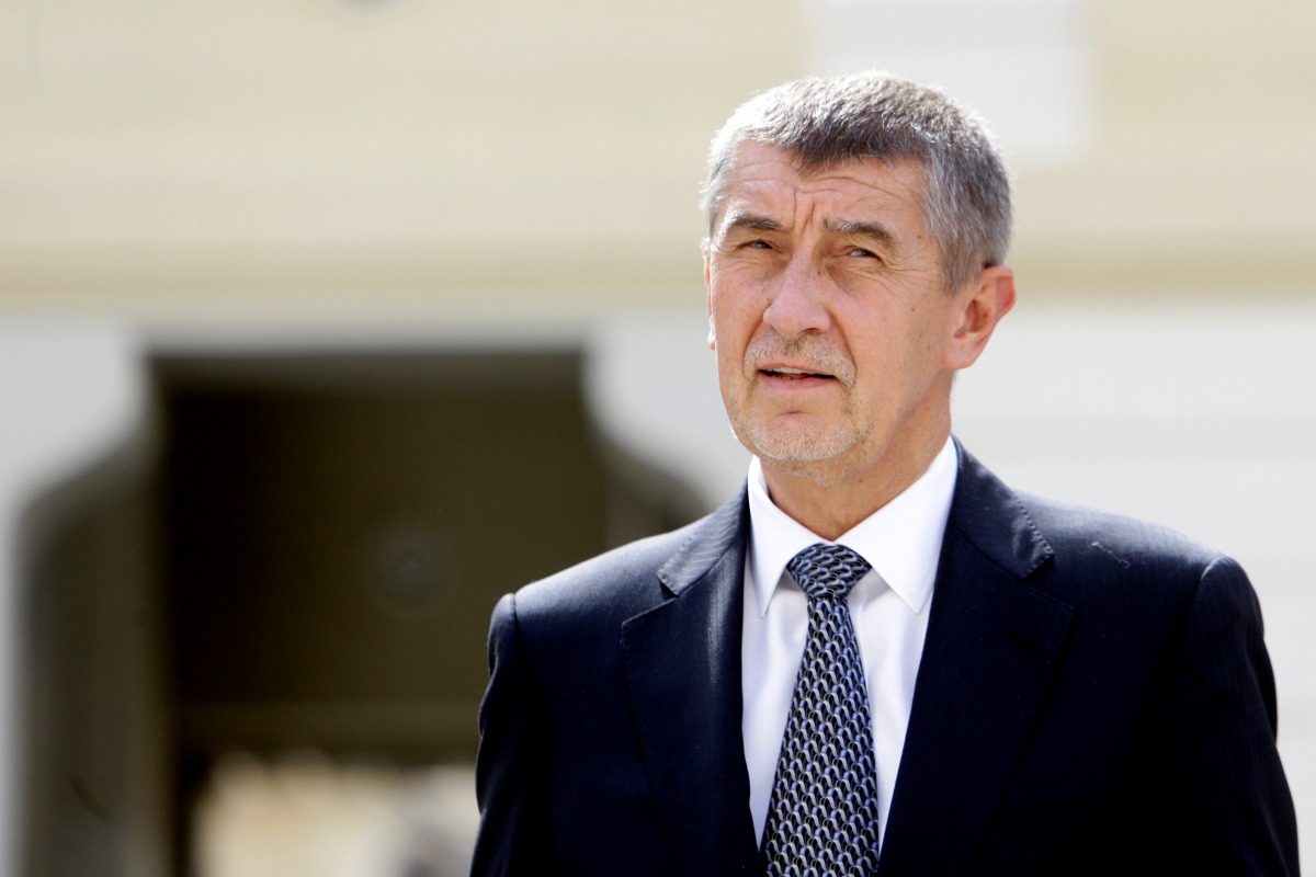 Czech Finance Minister Andrej Babis arrives at Prague Castle to meet with President Milos Zeman in Prague, Czech Republic, May 3, 2017. Reuters / David W Cerny