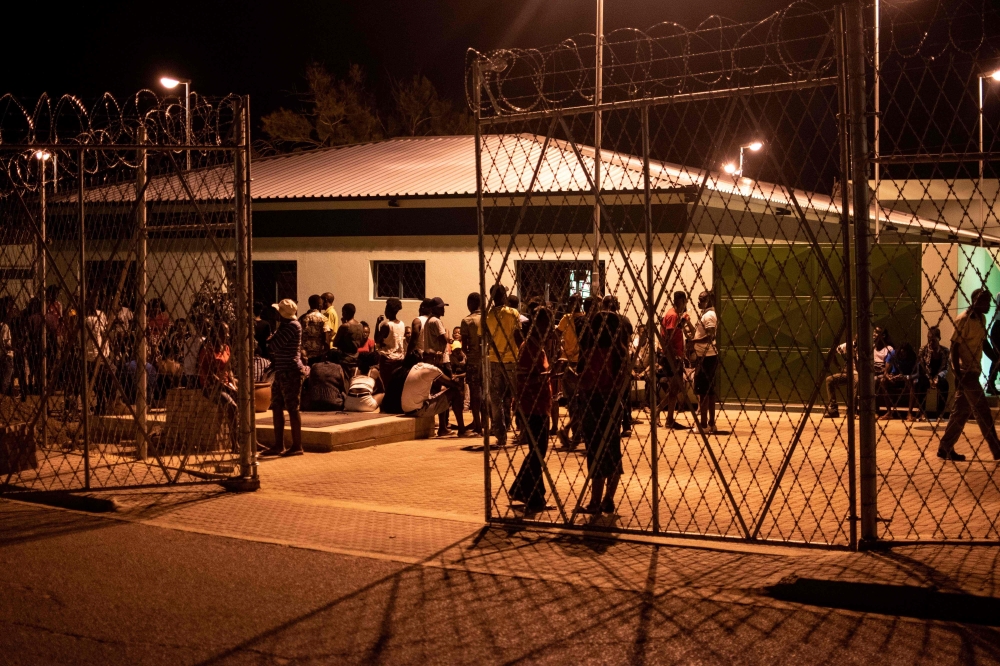 Namibians wait to vote at a polling station during Namibian Presidential and parliamentary elections, on November 27, 2019 in Windhoek.  AFP / Hildegard Titus