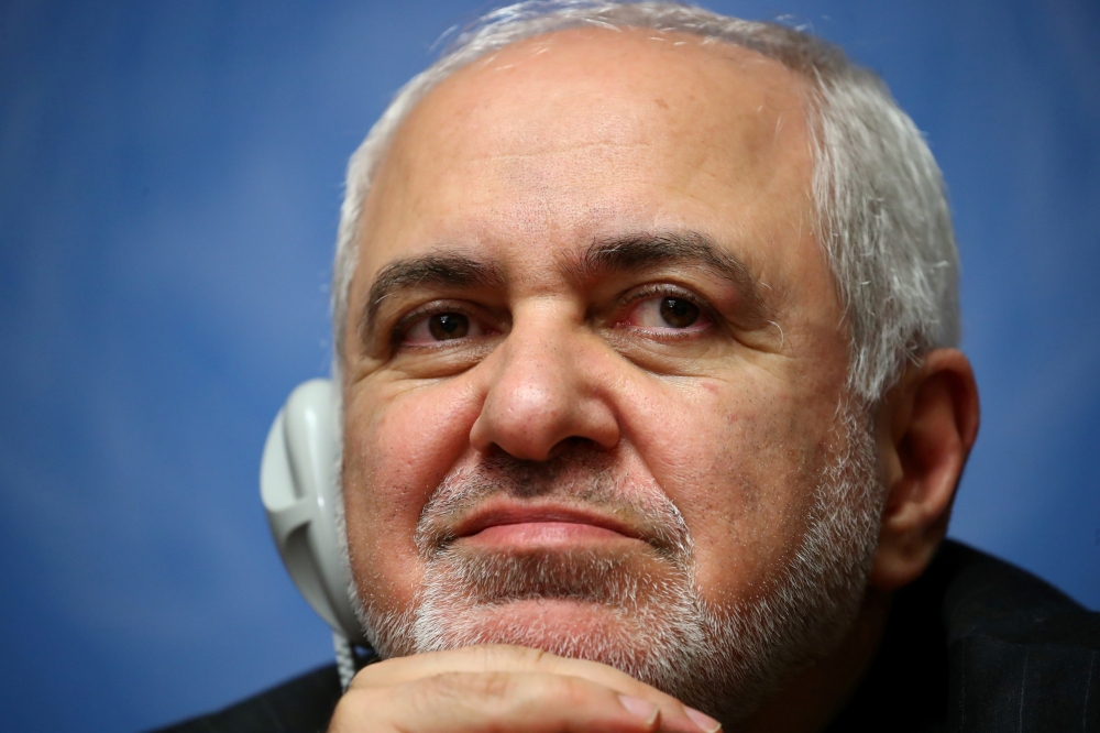 FILE PHOTO: Iranian Foreign Minister Mohammad Javad Zarif attends a news conference in Geneva, Switzerland, October 29, 2019. REUTERS/Denis Balibouse