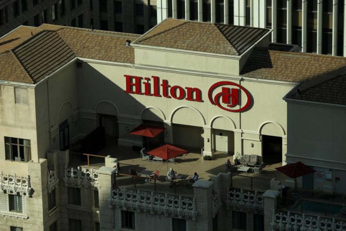 A Hilton hotel is shown in Los Angeles, California, US, August 10, 2017. Reuters/Mike Blake