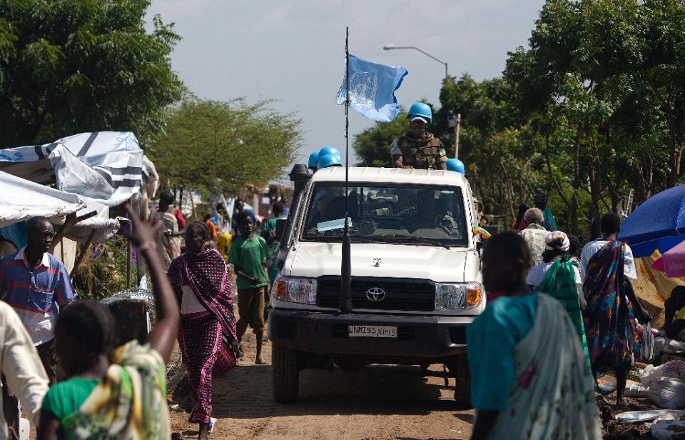 File photo of Rwandese UN peacekeepers in South Sudan. AFP