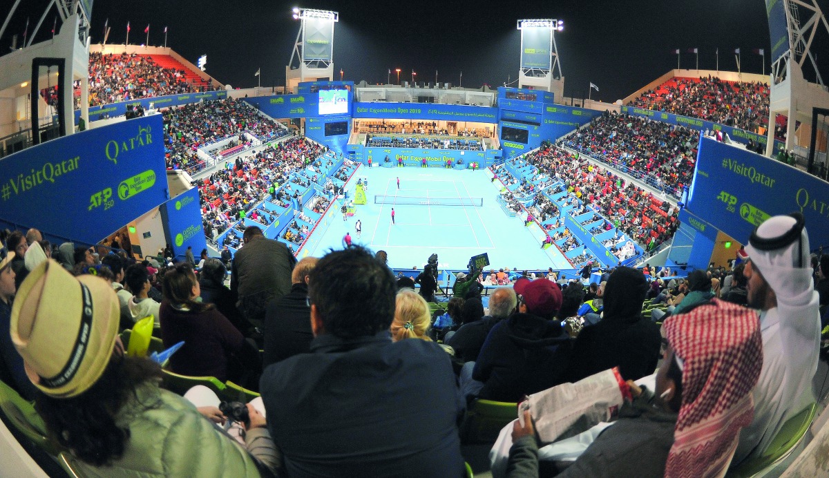 Fans watching the action during an earlier edition of the ExxonMobil Qatar Open in this file photo.