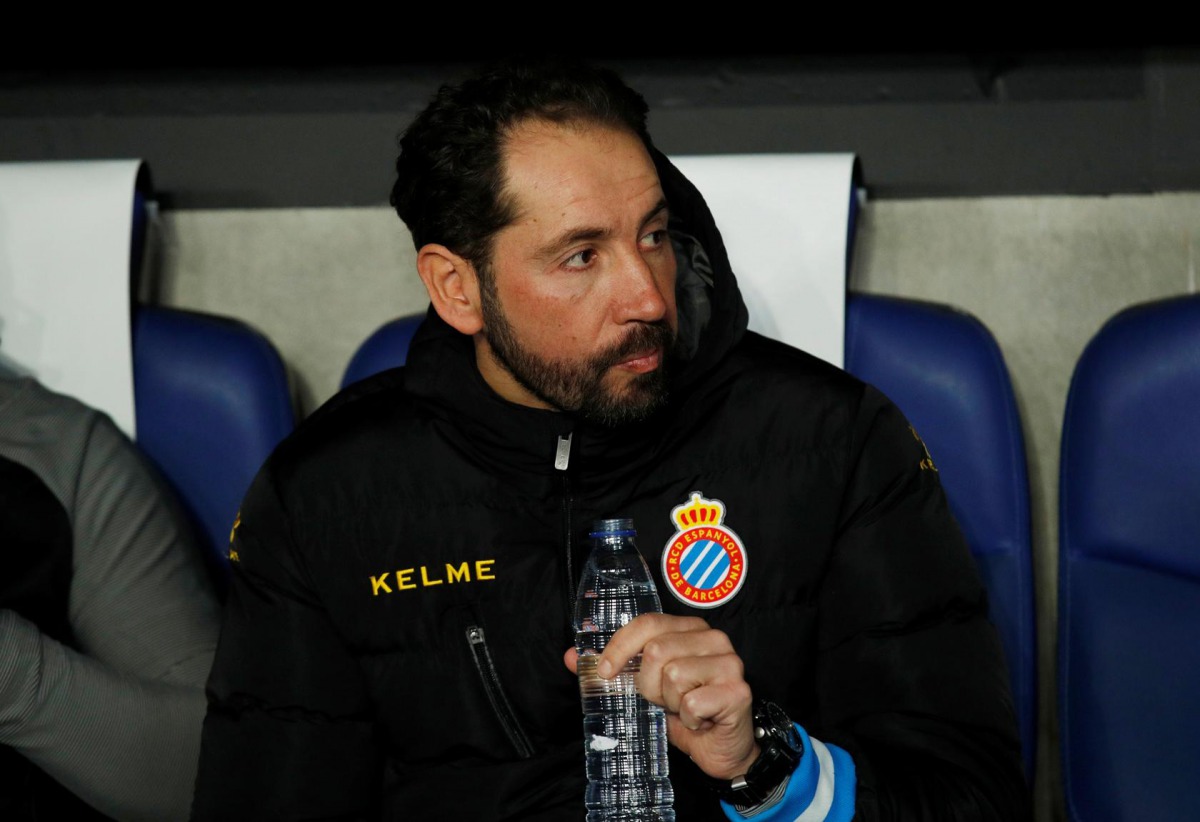 Espanyol coach Pablo Machin before the match Football - Europa League - Espanyol v CSKA Moscow. Spain. December 12, 2019. /REUTERS/Albert Gea