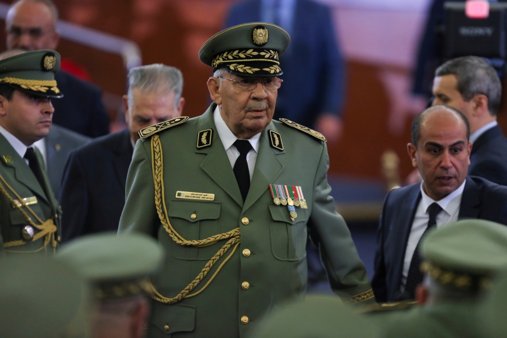 Algeria's army chief General Ahmed Gaed Salah attends newly elected Algerian President swearing-in ceremony. Algiers. December 19, 2019. REUTERS/Ramzi Boudina
