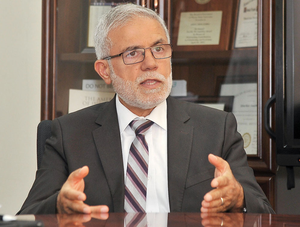 Professor Abdul-Badi Abou-Samra during an interview with The Peninsula. Pic: Baher Amin/The Peninsula
