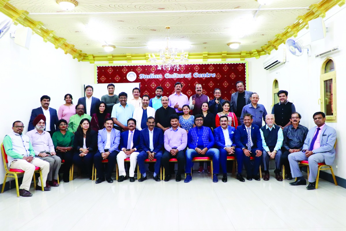 The senior community members and the presidents of various associate organisations of ICC during a meeting held in connection with the community festival at ICC. 