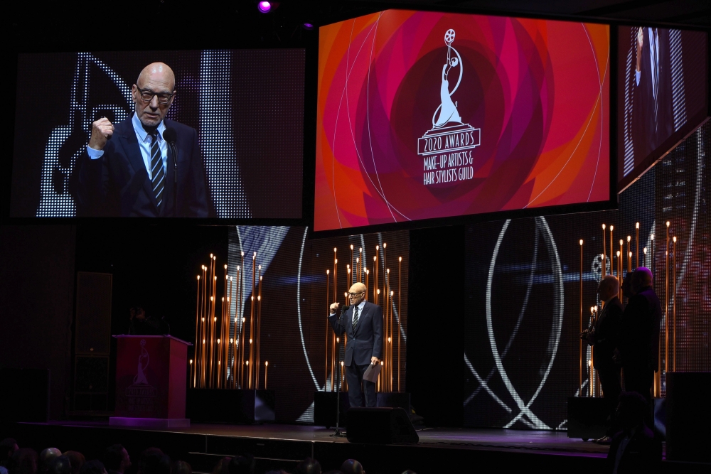 Sir Patrick Stewart attends the 7th Annual Make Up Artists and Hair Stylists Awards at The Novo by Microsoft on January 11, 2020 in Los Angeles, California. Presley Ann/Getty Images/AFP