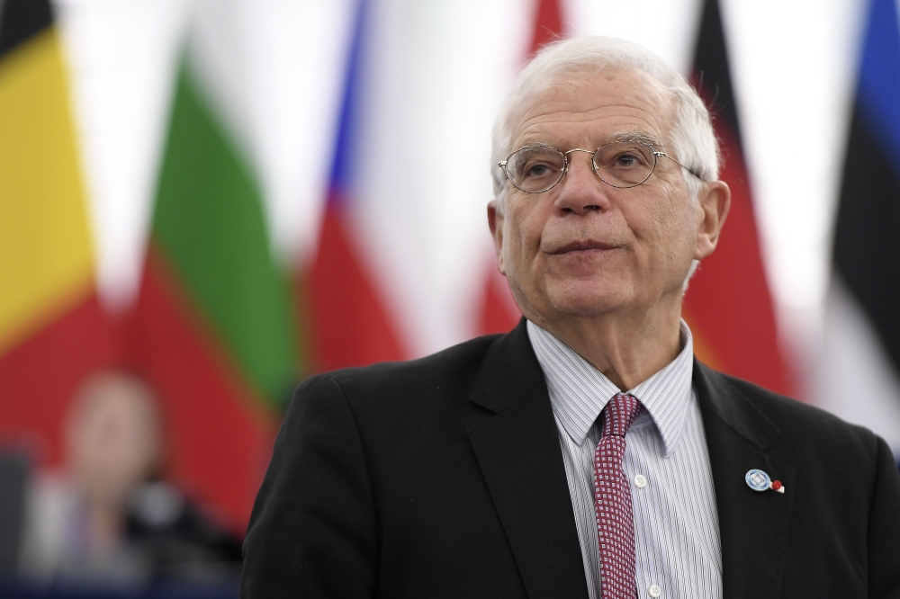 European Union High Representative for Foreign Affairs and Security Policy Josep Borell speaks during a debate at the European Parliament on January 14, 2020 in Strasbourg, eastern France. AFP / Frederick Florin
 