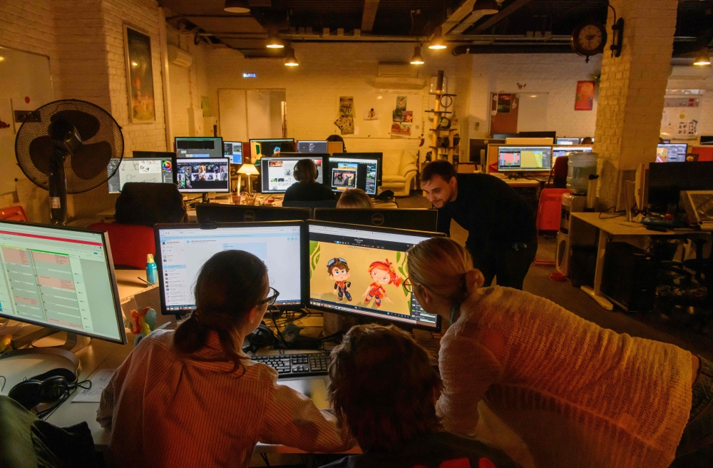Representative image (Employees work at Parovoz animation studio in Moscow on February 1 2019 which, with its Netflix contracts, is at the forefront of a resurgence of animation industry. AFP / Mladen Antonov) 