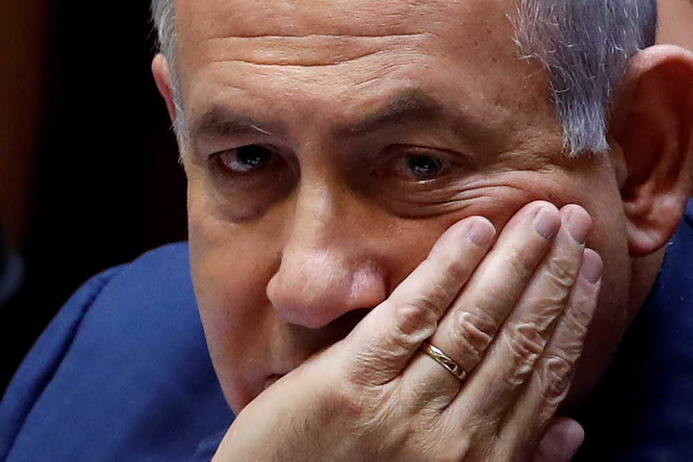 Israeli Prime Minister Benjamin Netanyahu sits at the plenum at the Knesset in Jerusalem, May 30, 2019. Reuters / Ronen Zvulun  