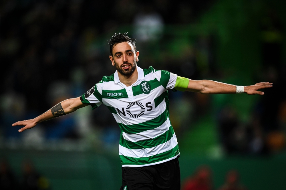  Sporting's Portuguese midfielder Bruno Fernandes (AFP / PATRICIA DE MELO MOREIRA)
