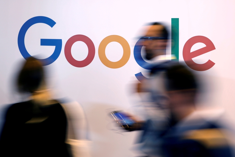 The logo of Google is pictured during the Viva Tech start-up and technology summit in Paris, France, May 25, 2018. Reuters / Charles Platiau