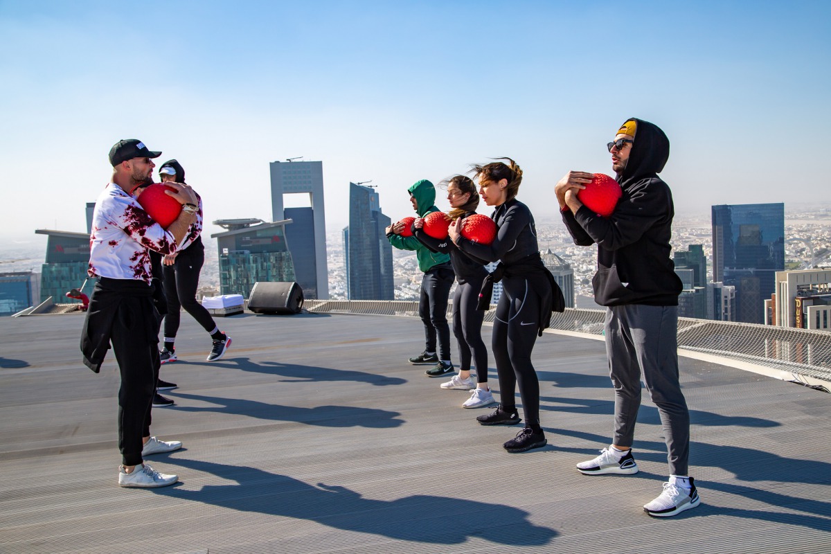 The Dogpound hosts fitness classes as part of Qatar Foundation’s National Sport Day celebrations.