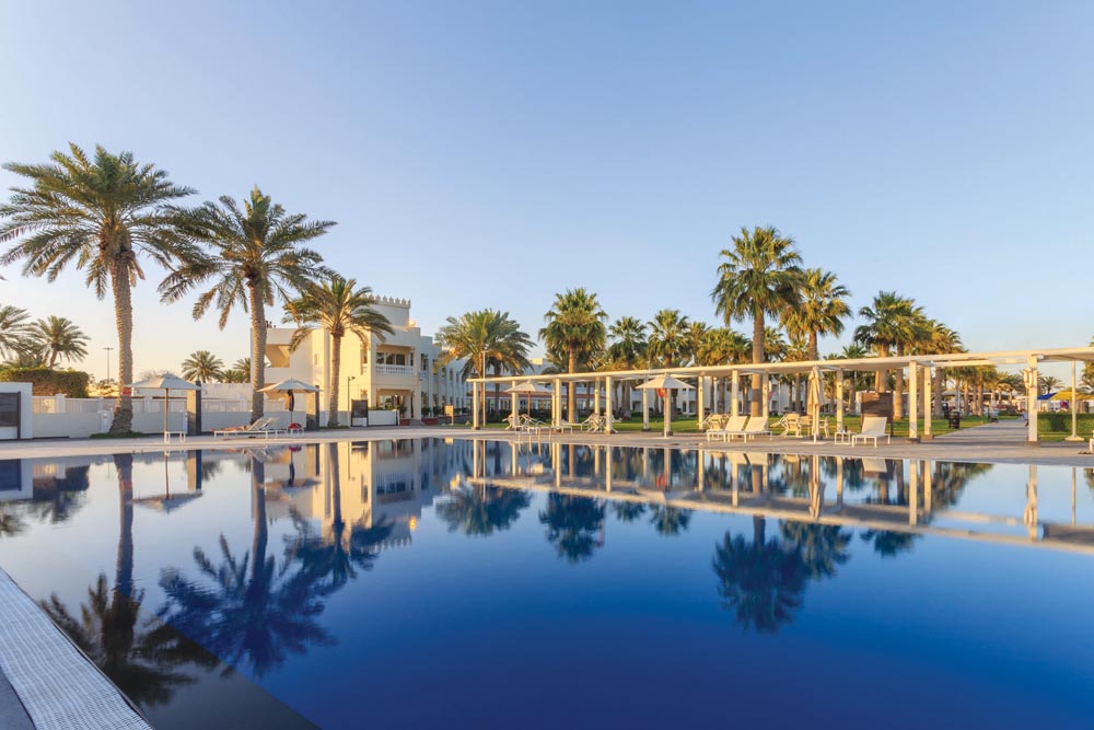 Sealine Beach resort pool area.